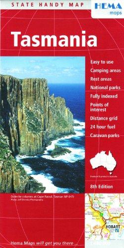 Algopix Similar Product 9 - Tasmania, Handy Map includes Hobart