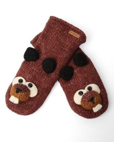 Algopix Similar Product 4 - DeLux Beaver Brown Wool Mittens