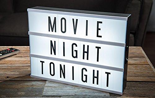 Algopix Similar Product 9 - Cinema Lightbox with 109 Letters