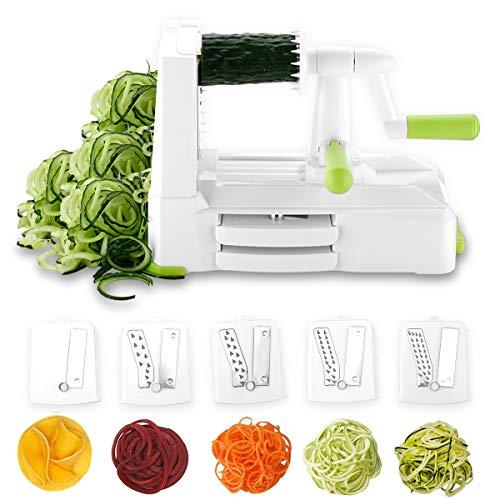 Algopix Similar Product 5 - Spiralizer 5Blade Vegetable Slicer by
