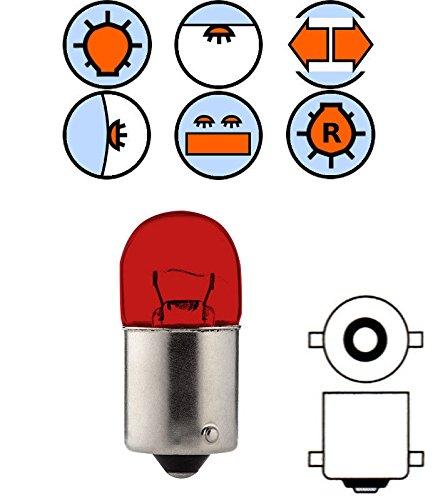 Algopix Similar Product 8 - BULB 12V 5W BA15S RED R5W STOP TAIL
