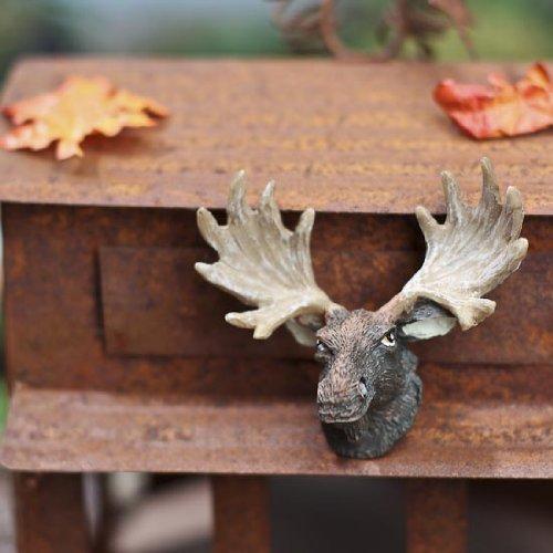 Algopix Similar Product 17 - Package of 2 Miniature Moose Heads with