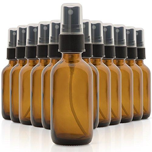 Algopix Similar Product 17 - Set of 12 2oz Amber Glass Spray