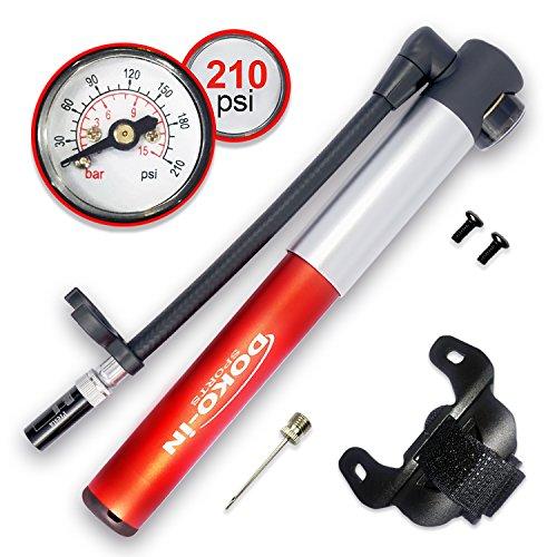 Algopix Similar Product 8 - DOKOIN Mini Bike Pump With GaugeFrame