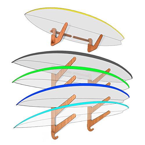 Algopix Similar Product 17 - Grassracks Bamboo Surfboard Quiver Rack