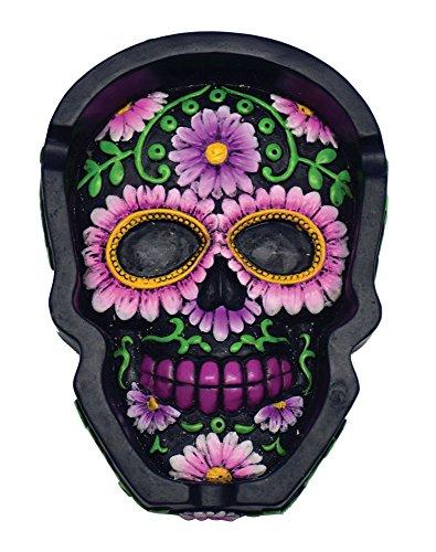 Algopix Similar Product 3 - 45x35 Sugar Skull Polyresin Ashtray