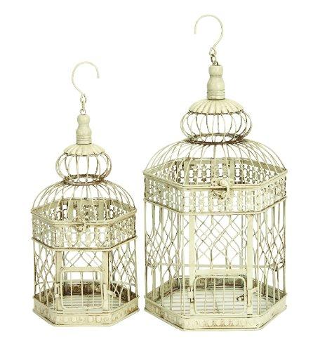 Algopix Similar Product 5 - Benzara Metal Set-2 21",18" H Bird Cage
