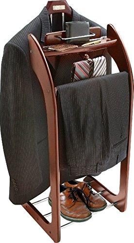 Algopix Similar Product 19 - Smartek Mahogany Hardwood Clothes Valet