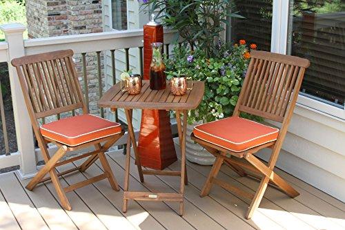 Algopix Similar Product 20 - Outdoor Interiors 3Piece Square Bistro