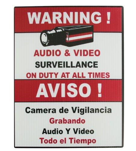 Algopix Similar Product 16 - Vonnic A1001 Surveillance Warning Sign