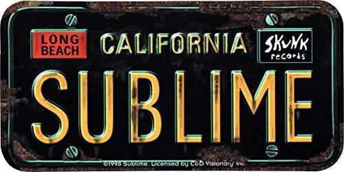 Algopix Similar Product 19 - SUBLIME - License Plate - Sticker