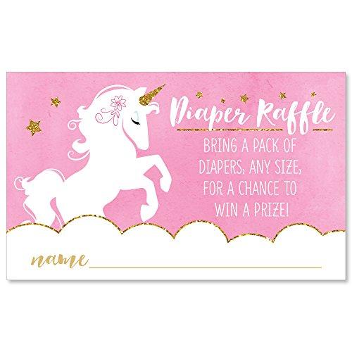 Algopix Similar Product 12 - Rainbow Unicorn  Diaper Raffle Baby