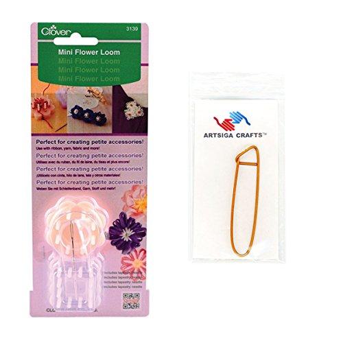 Algopix Similar Product 20 - Clover Mini Flower Loom Bundle with 1