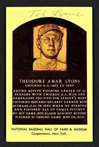 Algopix Similar Product 11 - Ted Lyons Autographed HOF Plaque