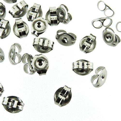 Algopix Similar Product 11 - Surgical Steel Earring Backs Earnuts