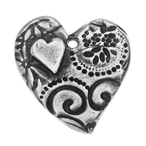 Algopix Similar Product 15 - TierraCast Charm Amor Large Heart