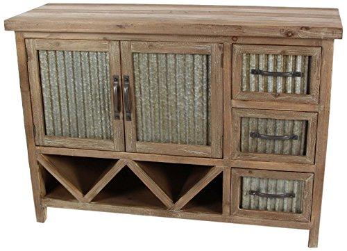 Algopix Similar Product 9 - Benzara Wooden Metal Cabinet