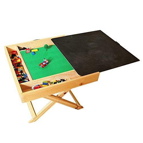 Algopix Similar Product 2 - Wooden LEGO Compatible Play Table for