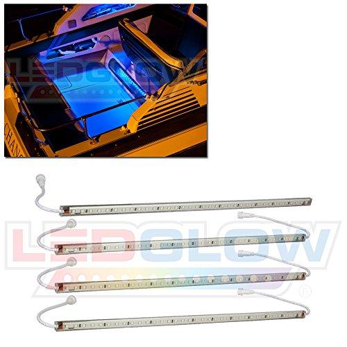 Algopix Similar Product 14 - LEDGlow 4pc White LED Boat Deck and