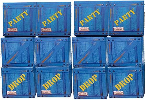 Algopix Similar Product 20 - Party Loot Boxes Blue Military Party