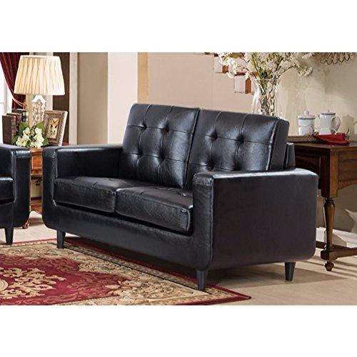 Algopix Similar Product 13 - Benzara Luxurious PU Leather Loveseat