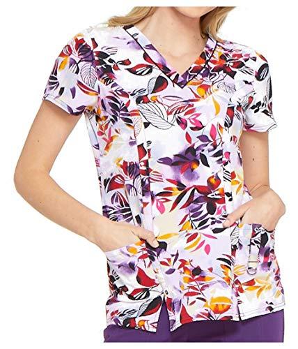 Algopix Similar Product 4 - Dickies Tropical Sunset V-Neck Top