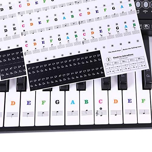 Algopix Similar Product 10 - Piano Stickers for Keys Ladash 2