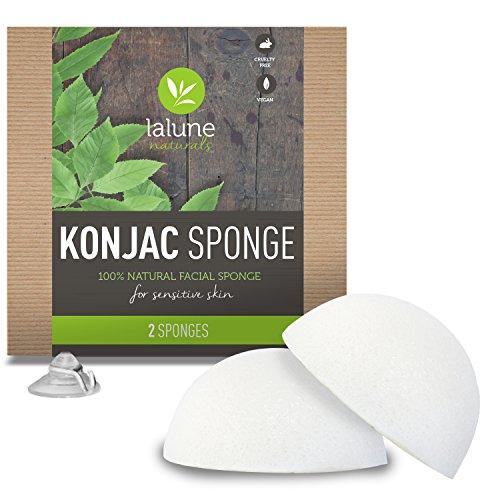 Algopix Similar Product 6 - Konjac Sponge  2 Pack Natural 