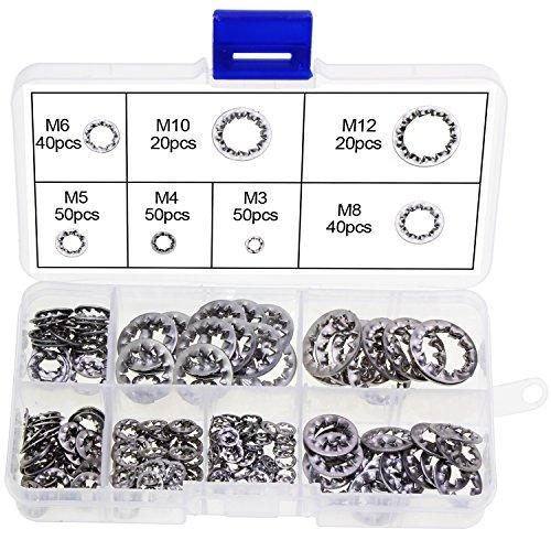 Algopix Similar Product 12 - OCR 270Pcs Internal Tooth Lock Gasket