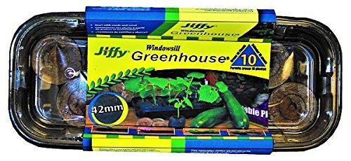 Algopix Similar Product 11 - Jiffy J410 Seed Starter Kit, Clear/Black