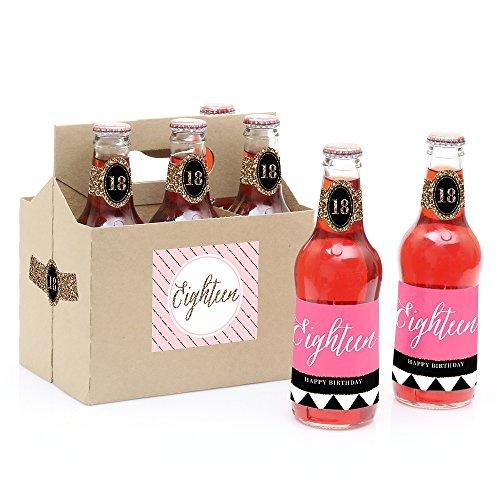 Algopix Similar Product 2 - Chic 18th Birthday  Pink Black and