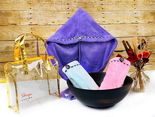 Algopix Similar Product 1 - 3Hair Towel Wrap Highly Absorbent