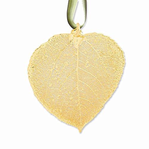 Algopix Similar Product 20 - 24k Gold Dipped Aspen Decorative Leaf