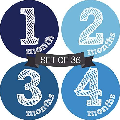 Algopix Similar Product 17 - 36 Baby Milestone Stickers  Baby