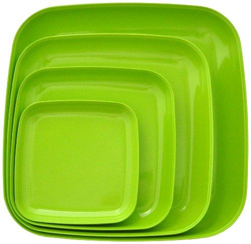 Algopix Similar Product 19 - Eco Bamboo Square Dinner  Serving