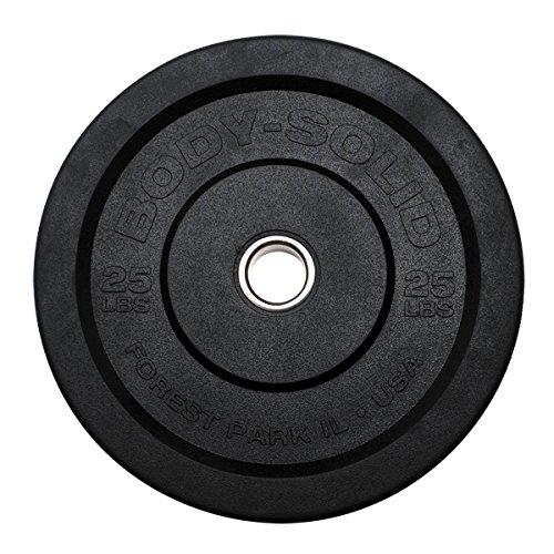 Algopix Similar Product 16 - BodySolid OBPP25 25Lb Black Bumper