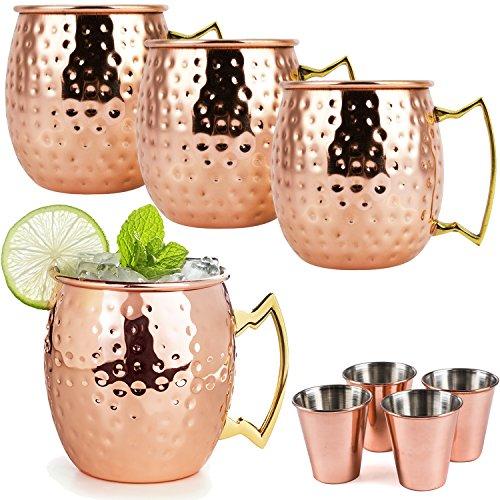 Algopix Similar Product 3 - Moscow Mule Copper Mugs  8 Piece Set 