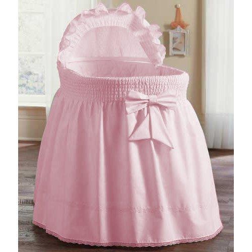 Algopix Similar Product 20 - aBaby Smocked Bassinet Skirt Pink