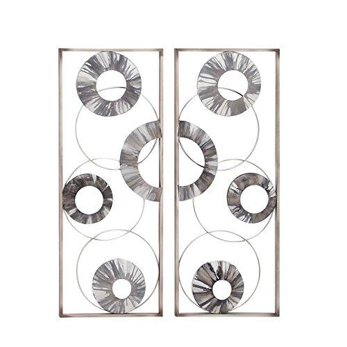 Algopix Similar Product 19 - Benzara Metallic Gray Wall Decor