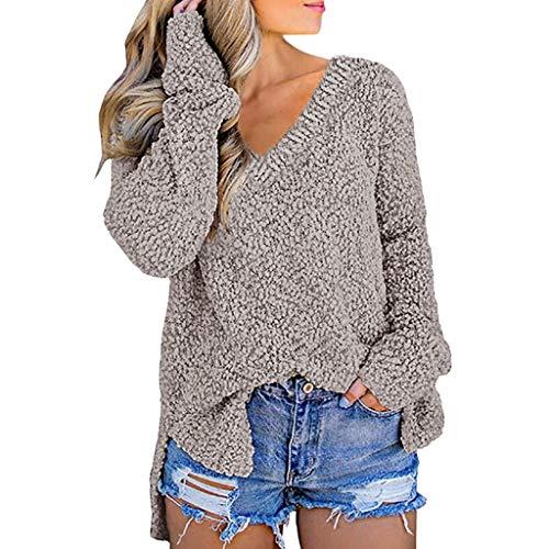 Algopix Similar Product 17 - FONMA Women Casual VNeck Tops Long