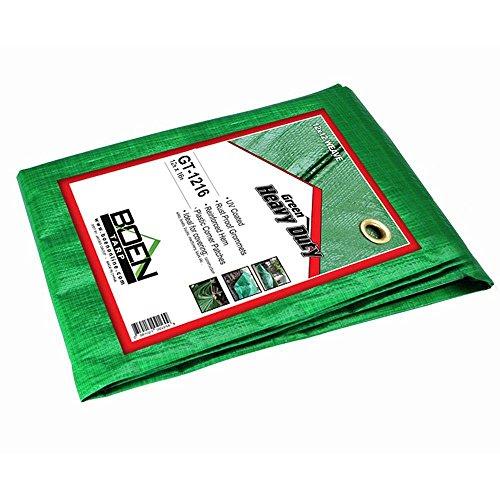 Algopix Similar Product 13 - Tarp, 12x12 Weave, 12' x 16', Green
