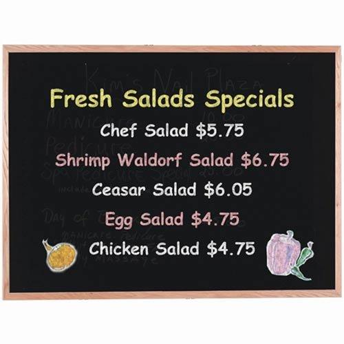 Algopix Similar Product 17 - Wall Mounted Chalkboard Size 16 H x