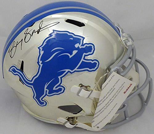 Algopix Similar Product 7 - Barry Sanders Autographed Helmet  Full