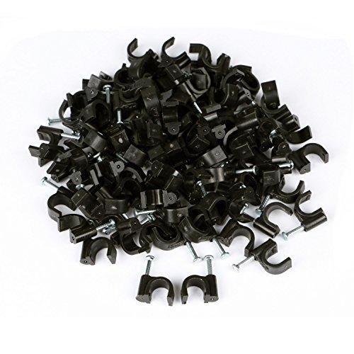 Algopix Similar Product 15 - RG6 Cable Clip KinHom Premium Black