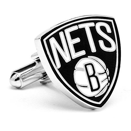 Algopix Similar Product 12 - Brooklyn Nets Cufflinks Novelty 1 x 1in