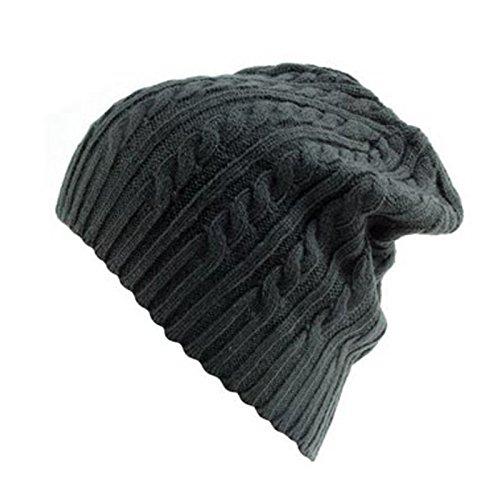 Algopix Similar Product 7 - Acrylic Twister Beanie Cap (Dark Brown)