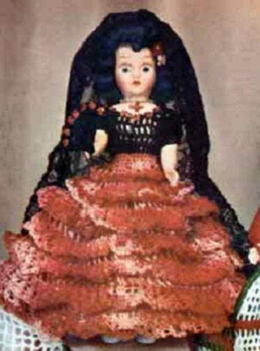 Algopix Similar Product 17 - MISS SPAIN DOLL  A Vintage 1951