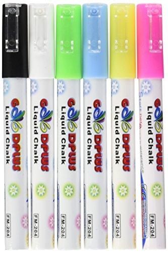Algopix Similar Product 20 - Displays2go Set of 6 Liquid Chalk Wet