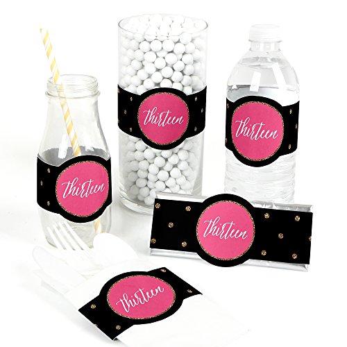 Algopix Similar Product 5 - Chic 13th Birthday  Pink Black and