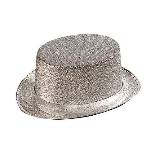 Algopix Similar Product 6 - Felt Topper Silver Lame Top Hats Caps 